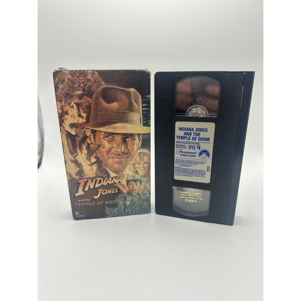 Indiana Jones and the Temple of Doom VHS 1984 Paramount Harrison Ford Movie - Picture 4 of 4